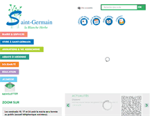 Tablet Screenshot of mairie-stgermainblancheherbe.fr